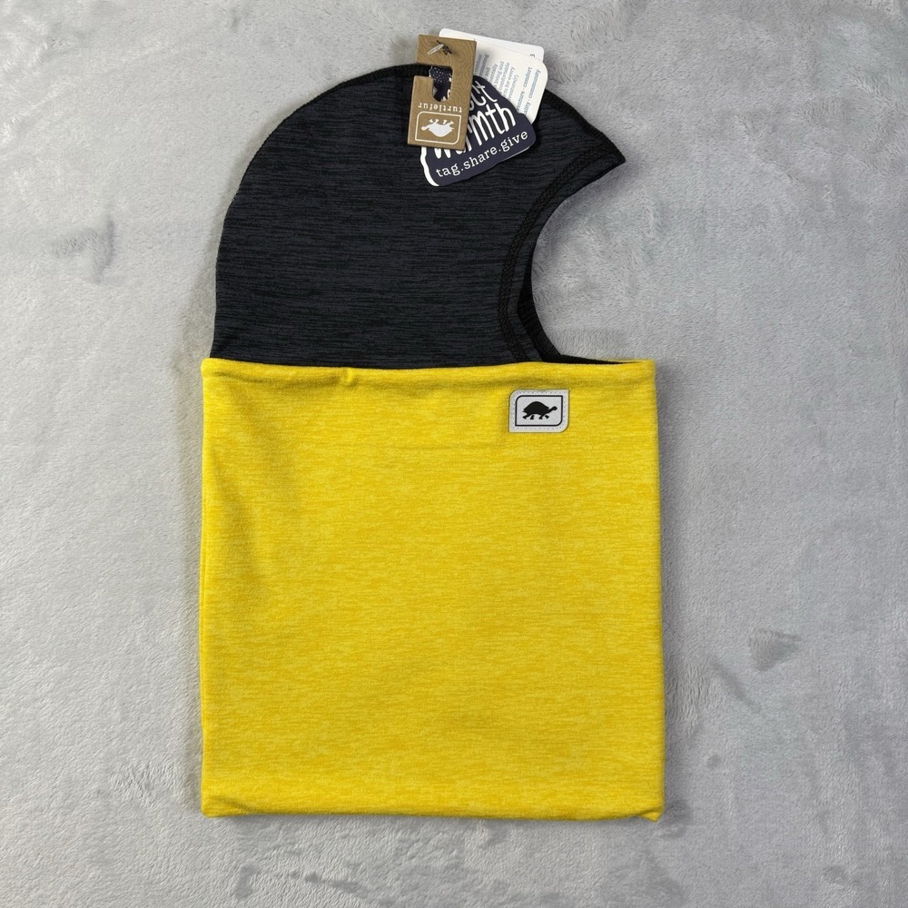 NWT Turtlefur‎ Baclava Scard Spring Skiing Snowbaord Yellow Grey Mountain Winter